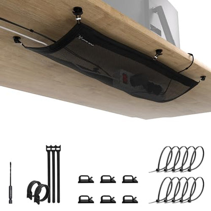 Cable Management net - Under Desk Cable Management Tray - Cable net - Wire Management Under Desk - Cord Organizer
