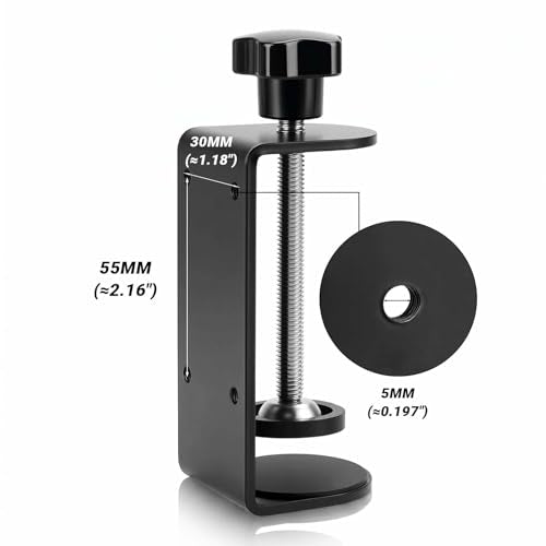 3 inch C-Clamp with Four Small Holes in the back, 1-Pack Adjustable Desk C Clamps for Range 0.35"~3.37", Versatile Clamp for Brake, Parts Assembly, Fastening, Welding, Woodwork, Metal Work - size: 3 in, style: 1-Pack