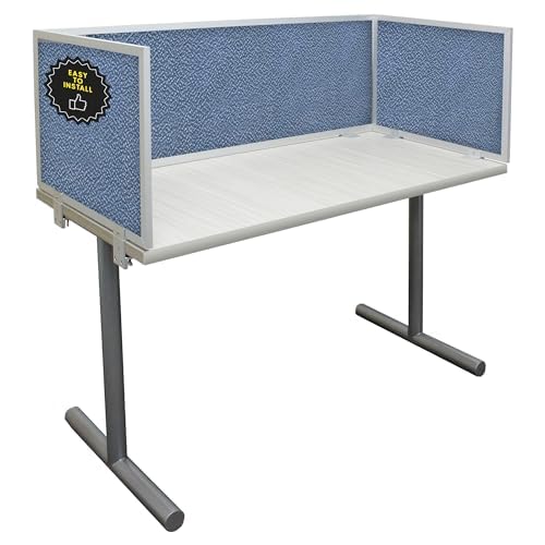OBEX Acoustic Mounted Screen Privacy Panel Table Top Separator, Sound Blocking Desk Divider (Twilight, 18" X 24") - color: Twilight, size: 18"H X 24"W