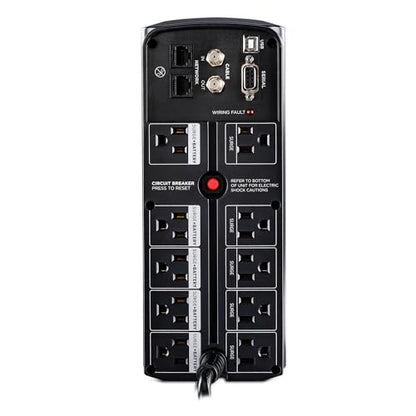 CyberPower CP900AVR AVR UPS Battery Backup and Surge Protector | 900VA 560W UPS with 8 outlets and AVR technology for workstations, networks and home entertainment - style: CP900AVR