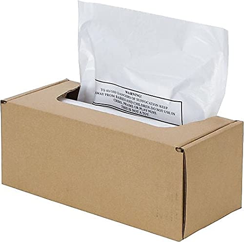 Fellowes Powershred Waste Bags for AutoMax 500C and 300C Auto Feed Shredders, 50 Bags & Ties (3608401) - size: 1 Count (Pack of 50)