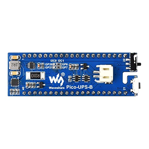 5V I2C Uninterruptible Power Supply UPS Module Breakout Shield HAT Starter Kit for RasPi RPI Raspberry Pi PICO 2 W Projects WH 2W RP2040 RP2350 Expansion Board Accessories