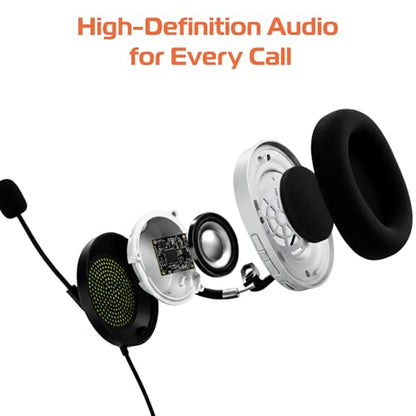Spracht USB Wired Headphones for Work, WorkIT! Single Ear Computer Headset with Microphone, USB A & USB C Head Sets, Comfortable Wired Headphones with Microphone for Work, Online, Office - style: Single Ear