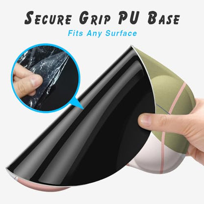 Office Mousepad with Gel Wrist Support - Ergonomic Gaming Desktop Mouse Pad Wrist Rest - Design Gamepad Mat Rubber Base for Laptop Computer -Silicone Non-Slip Special-Textured Surface (14Lily) - color: 14Lily