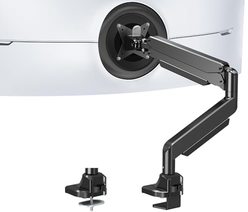 MOUNT PRO Single Monitor Mount for Max 43 Inch Ultrawide Computer Screen, Premium Aluminum Heavy Duty Monitor Arm Holds 6.6lbs to 33lbs, Gas Spring Full Motion Display Desk Stand, VESA Mount - size: Max 43", style: Single