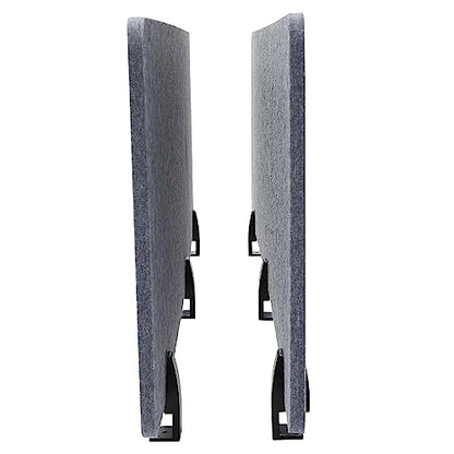Noise Reducing Partition, Clamp-On Acoustic Desk Divider Mounted Privacy Panel 5.5 Lbs, Reduce Noise Visual Distractions, E1 Polyester Fiber 60" W*16”h*2 - color: Grey