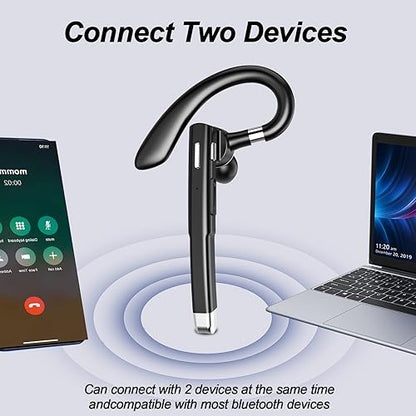 Bluetooth Headset,Wireless Bluetooth Earpiece with 400mAh Charging Case