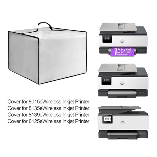 Printer Dust Cover for HP OfficeJet Pro 8125e/ OfficeJet Pro 9125e Printers - color: Silver