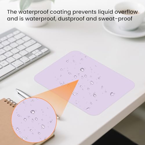 Small Mouse Pad 6 x 8 Inch, Horizontal and Vertical Flexible use. Great for Traveling, Wireless laptops, Keyboard Trays, Offices, etc. (Purple) - color: purple
