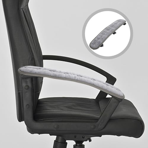 Angoily Office Chair Armrest Covers, 2 Pcs Elastic Chair Arm Covers, Grey