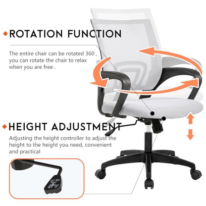 PayLessHere | Office Chair | Beige | Pack of 1 | with Lumbar Support - color: Beige, style: pack of 1