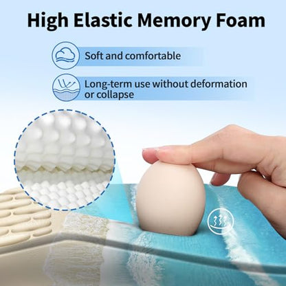 YIWEI Ergonomic Mouse Pad with Wrist Rest for Carpal Tunnel Pain Relief - color: Beach-1