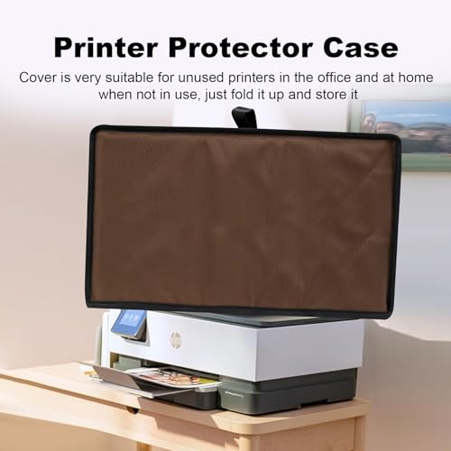 Printer Dust Cover for HP OfficeJet Pro 8125e / Pro 9125e Printers - color: Brown