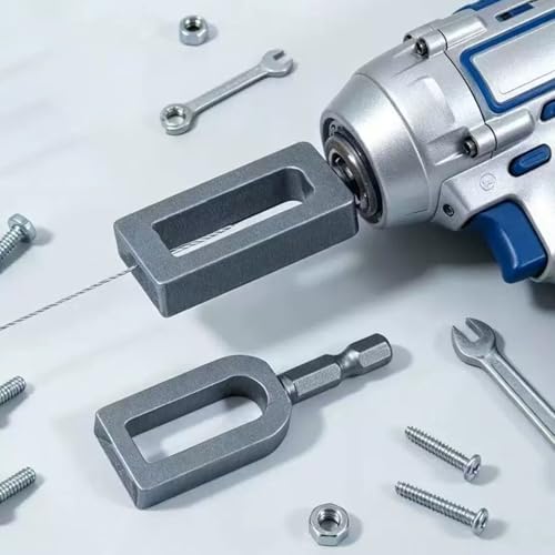 Electric Drill Wire Twister Tool Heavy Duty Metal Binding Machine 1/4 Hex Shank Compatible with Most Power Drills for Fencing Rebar Tying Construction DIY Projects Professional Grade C - size: C
