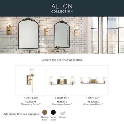 Kichler Alton 22" 1-Light Wall Sconce Light, Champagne Bronze