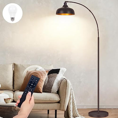 Arc Floor Lamps Bronze, Standing Lamps for Living Room Reading Lamps 70” - color: Oil-Rubbed Bronze