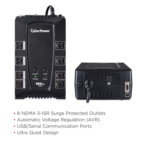 CyberPower CP685AVRG AVR UPS Battery Backup and Surge Protector - style: CP685AVRG