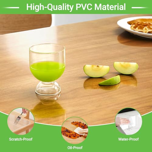 Medium Clear Vanity Mat, 23.6"x15.7", Makeup Desk Protector | Anti-Slip, Waterproof, Scratch Resistant, Safe Round Edge, Odorless, Easy Clean, Prevents Vanity Cosmetics & Pet Bowl stains - size: 23.6" x 15.7"