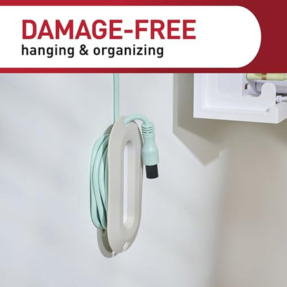 Command Cord Wrap, 2 Units, 4 Medium Strips - color: White