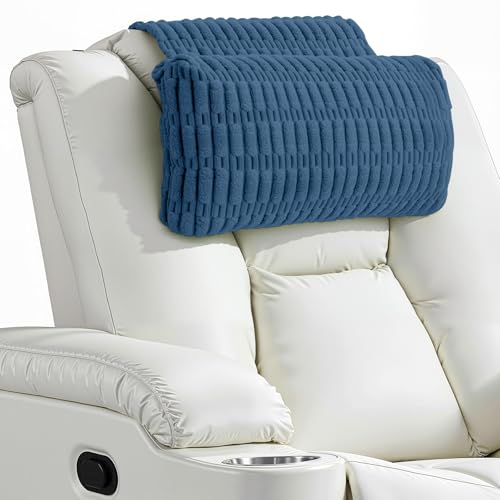 Neck Pillow for Recliner Chair, Adjustable Recliner Headrest Pillow - color: Dark Blue