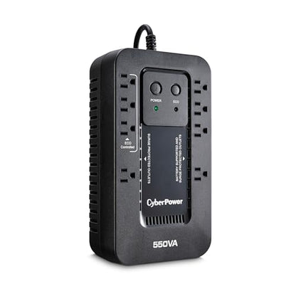 CyberPower EC550G Ecologic UPS Battery Backup and Surge Protector - style: 550VA