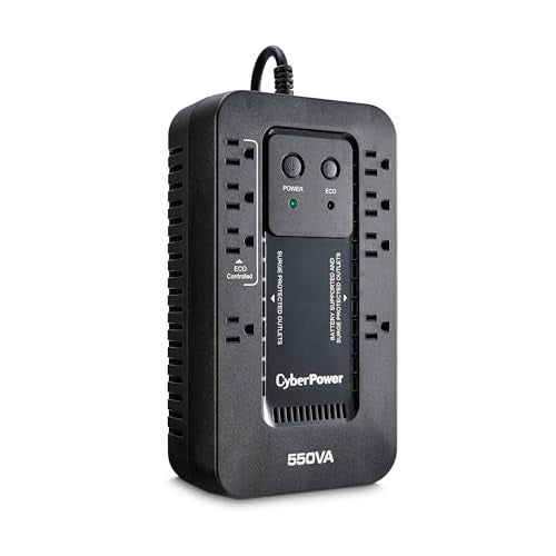 CyberPower EC550G Ecologic UPS Battery Backup and Surge Protector - style: 550VA
