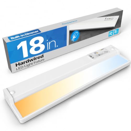 Hardwired Under Cabinet Lighting, 18 Inch 10W Linkable Under Cabinet Lights - color: 1 Pack, size: 18 Inches
