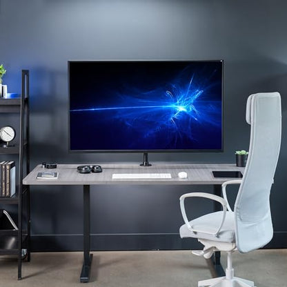VIVO Ultra Wide TV Desk Mount for up to 55 inch Screens Weighing 66 lbs, Full Motion Height Adjustable Single Television Stand, Black, STAND-V155C - color: Black, size: up to 55" screens