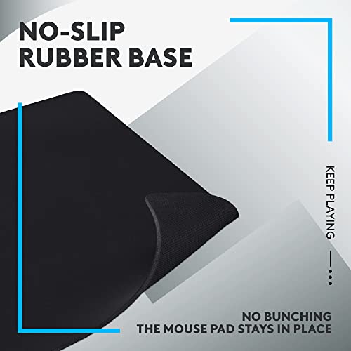Logitech G640 Large Cloth Gaming Mouse Pad (600x460x3) - Black - size: L, style: Cloth