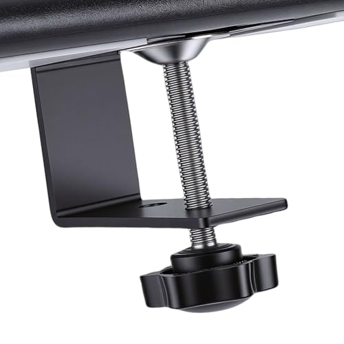 Cryfokt Desk Clamp Power Strip, 3 AC Outlets 3 USB A Ports 1 PD 20W USB C Port, Triangular Structure with Detachable Clamp Bracket, for Home Office Bedside Dormitory (US Plug)
