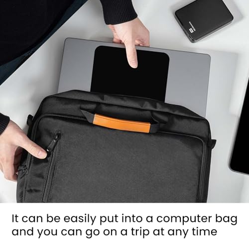 Small Mouse Pad 6 x 8 Inch, Horizontal and Vertical Flexible use. Great for Traveling, Wireless laptops, Keyboard Trays, Offices, etc. (Black) - color: black