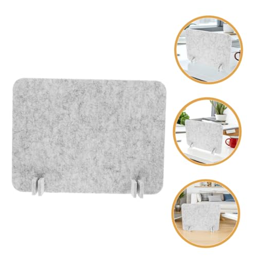 HOMSFOU 2Pcs Desk Divider Partition Felt Acoustic Privacy Panel for Office Student Desks Easy Tool Installation Noise Reduction Modern Design