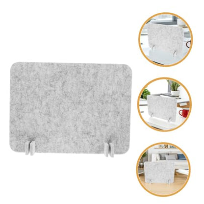 HOMSFOU 2Pcs Desk Divider Partition Felt Acoustic Privacy Panel for Office Student Desks Easy Tool Installation Noise Reduction Modern Design