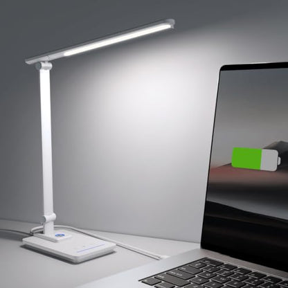 ELECTRI Desk Lamp for Home Office, 5 Color & Stepless Dimming, Eye-Caring