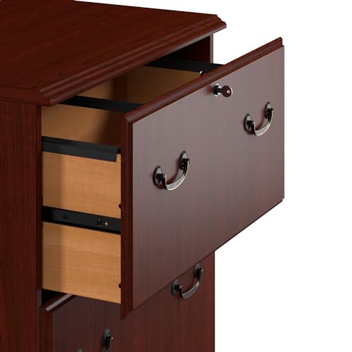 Bush Business Furniture Arlington 2 Drawer Lateral File Cabinet in Harvest Cherry, Letter, Legal, A4-Size Document Storage for Home and Professional Office