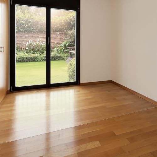 Large Clear Floor Mat 72" x 48" - Pet Flooring Protector, Clear Plastic Rug Protector, Vinyl Floor Mat - Ideal for Hardwood Floors, Home & Office Use - Waterproof and Easy to Clean - size: 72 x 48inch