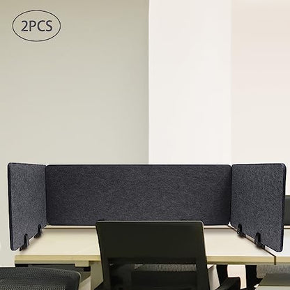 Desktop Mounted Privacy Cubicle Panel,23"x16"Mounted Privacy Panel to Reduce Noise and Visual Distractions,Clamp-On Acoustic Desk Divider for Classrooms Libraries