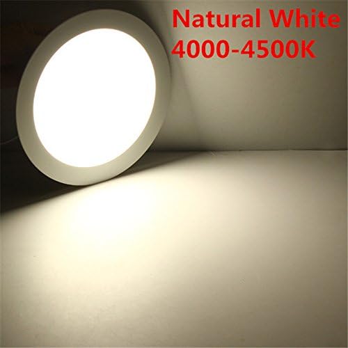 BSOD Ultra-Slim 24W Recessed Light Fixture: 12'' Flush Mount Ceiling Panel Lamp. Ideal for Kitchen, Bathroom, Dining, Living Room & Commercial Spaces(Natural White, 24W) - color: Natural White, size: 24W