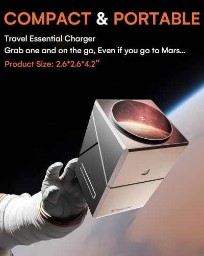 ZEEHOO 3 in 1 Charging Station for Apple, Mag-Safe for iPhone Charger, Certified Rotating Wireless Charger Stand for iPhone 17,16,15,14,13,12 Series, Apple Watch, AirPods (USB-C Charger Included) - color: Metal Gray