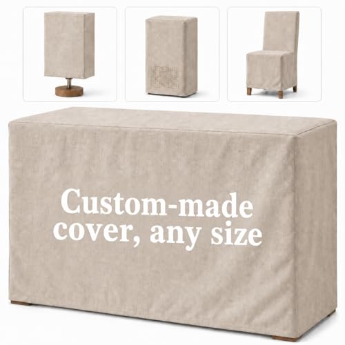 Custom Size Indoor Dust Covers Premium Linen Cotton Fabric Breathable Custom-Fit for Office Printers, Home Appliances, Furniture & American Indoor Daily Use - color: Indoor
