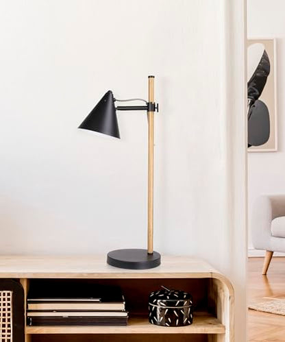 HarvestLand Noah Desk Lamp, Adjustable Reading Lamp, Home Office & Bedside | 345° Adjustable Architect Desk Lamp, Focused Task lighting, Home Office Table lamp, Bedroom,Living Room Lamp