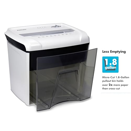 Aurora Desktop Style High-Security Anti-Jam 12-Sheet Micro-Cut Paper and CD/Credit Card/Junk Mail Shredder with 1.8 Gallon Pullout Basket/Security Level P-4 - style: 12-Sheet Microcut / P4