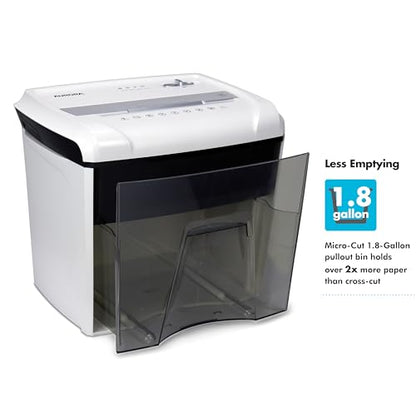 Aurora Desktop Style High-Security Anti-Jam 12-Sheet Micro-Cut Paper and CD/Credit Card/Junk Mail Shredder with 1.8 Gallon Pullout Basket/Security Level P-4 - style: 12-Sheet Microcut / P4