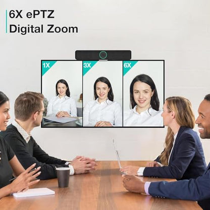 Video Conferencing System Camera - Ultra 4K Pro | Zoom Certificated, Audio and Video Conference Room Camera, Arrays & Stereo Speakers, Without Additional Microphone