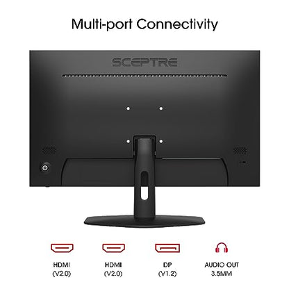 Sceptre 27-inch Prime Gaming Monitor 100Hz 1ms DisplayPort HDMI x2 100% sRGB AMD FreeSync Build-in Speakers, Eye Care Frameless Machine Black 2025 (E275W-FW100T Series) | 100Hz 1ms DisplayPort HDMI x2 100% sRGB AMD FreeSync Build-in Speakers, Eye Care Fra