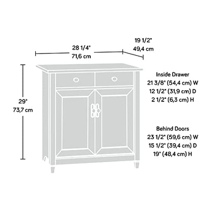 Sauder Edge Water Utility Stand, Versatile Storage Solution, Ideal Home Storage Cabinet - Estate Black Finish - color: Estate Black