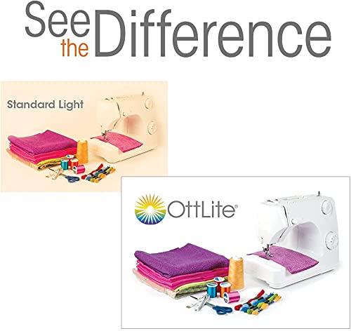 Ottlite 2 in 1 LED Magnifier and Table Light - color: Black