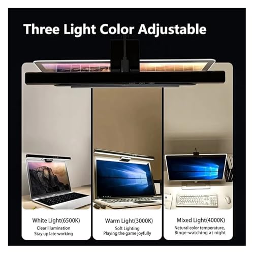 LED Desk Lamp Monitor Light Bar PC Computer Dimmable Screen Light 33cm 50cm Office Study Reading Hanging Table Lamp USB Powered - color: 50cm
