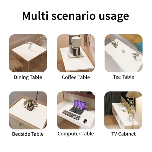 Faux Leather Table Cover,1.8mm Thick,17x72 Inch Desk Cover,Dresser Cover Top,Dresser Protector Top,Dresser Cover,End Table Cover.(White+White,17x72) - color: White+white, size: 17×72inch