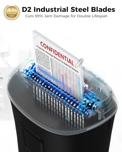 VidaTeco 10-Sheet Paper Shredder for Home Office, US Patented Cutting - size: 10 sheet